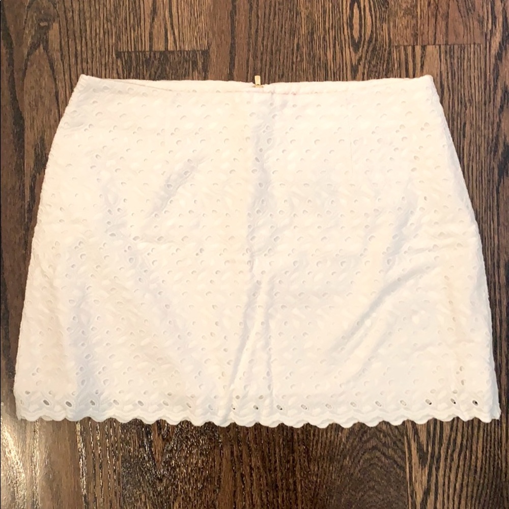 Lilly Pulitzer eyelet white skirt